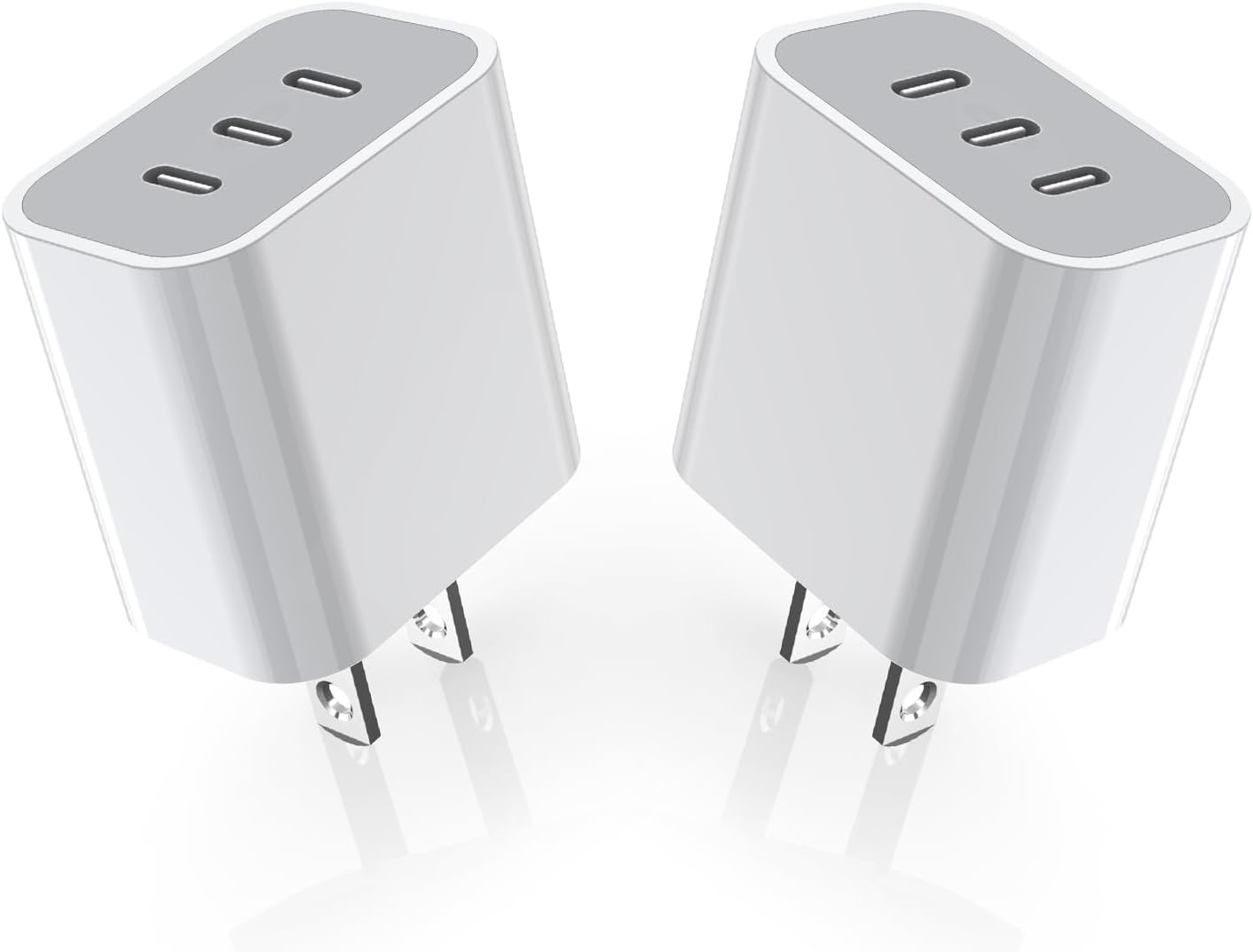 3-Port Wall Cube Fast Type C Charging Block