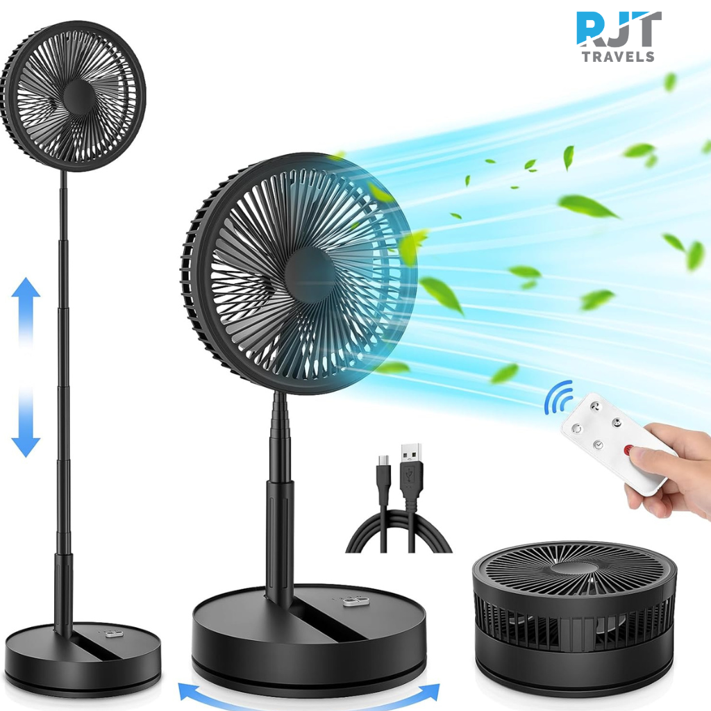 Portable Foldable Rechargeable Oscillating Fan